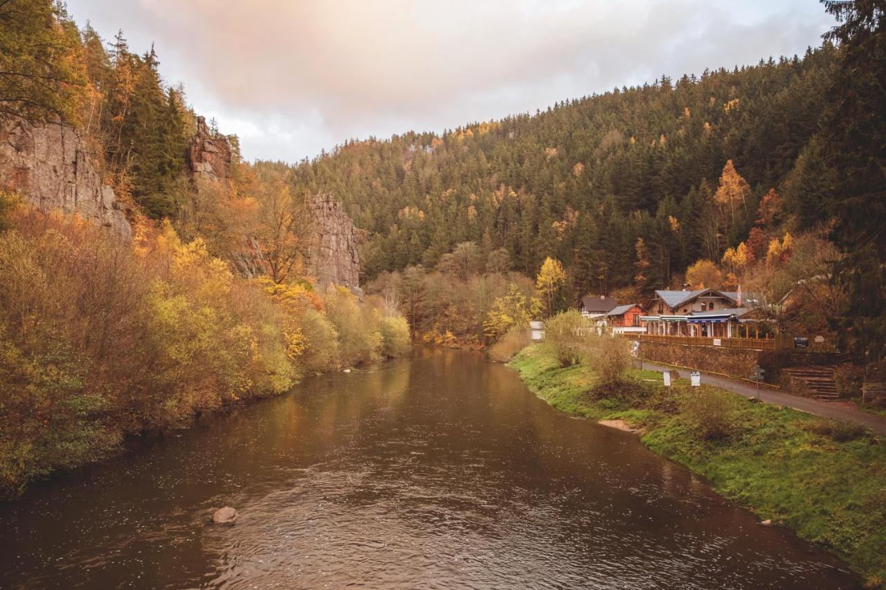 Apartmány Svatošské skály Loket Esterno foto